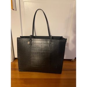BEIS - Work Tote in Black Croc